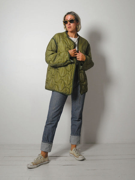 1970's Quilted Military Liner Jacket