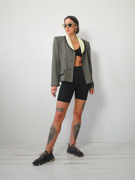 90's Deadstock Plaid Blazer