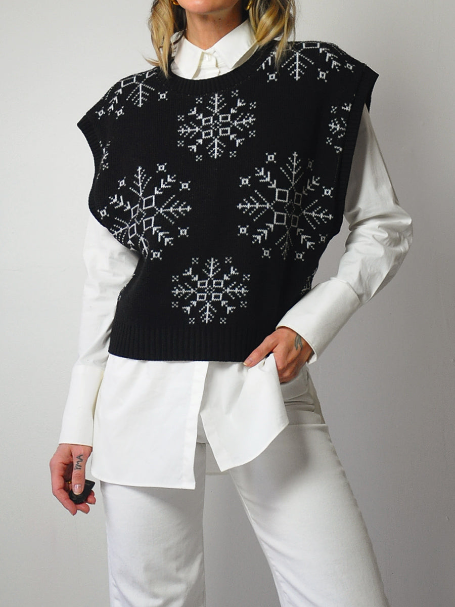 Snowflake Sweater Vest