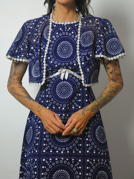 1960's Bandana Print Dress + Bolero