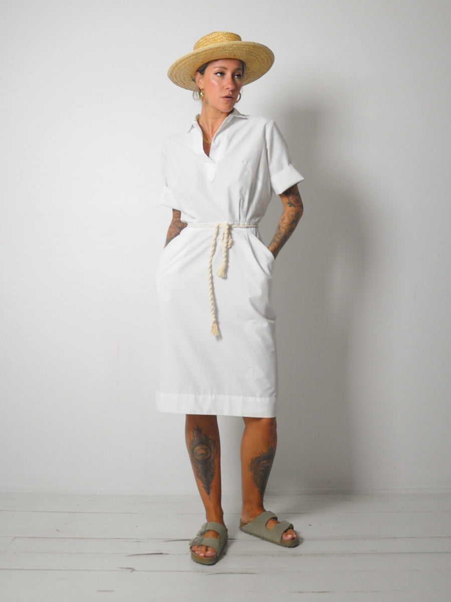 1960's White Nurse Dress