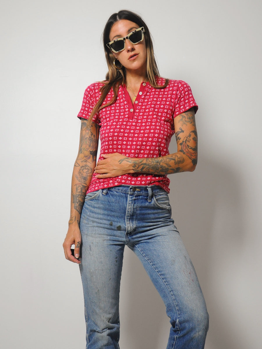 70's Tiny Fit Geo Tee