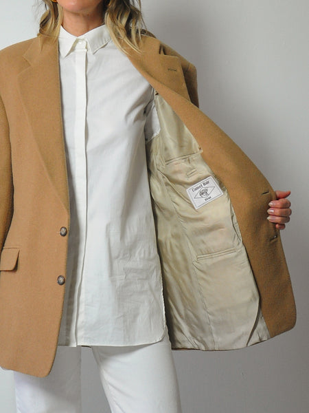 Camel Hair Menswear Blazer