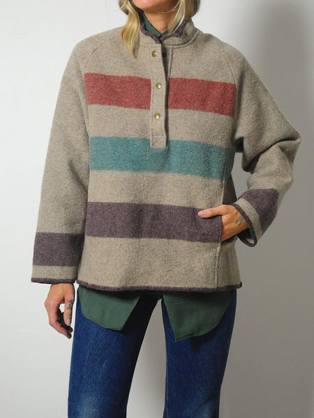1980's Woolrich Striped Blanket Jacket
