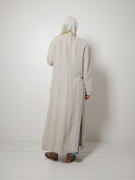 Armani Oatmeal Linen duster