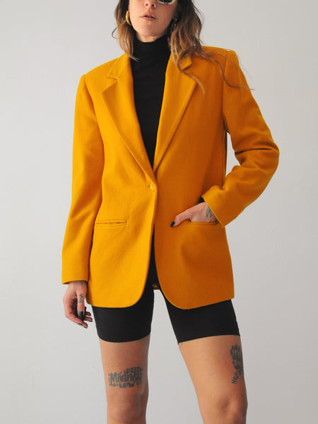 Turmeric Wool Blazer