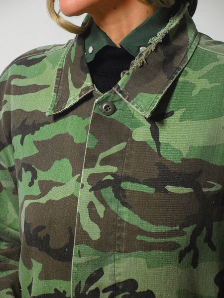 1980's Distressed Camouflage Jacket