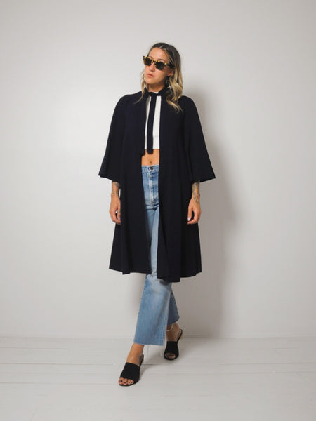 Jean Muir Wool Crepe Swing Coat