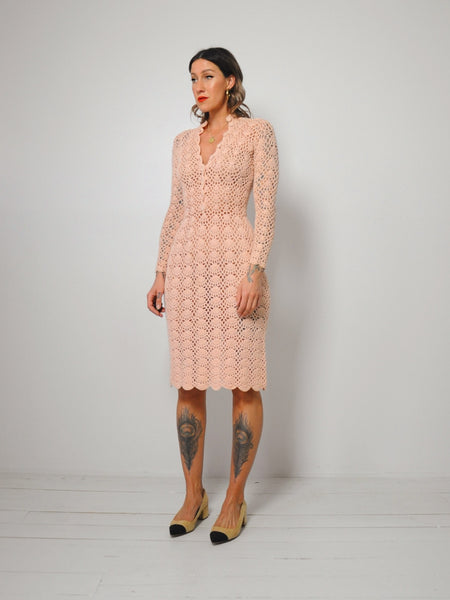 60's Justine Crochet Dress