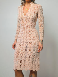 60's Justine Crochet Dress