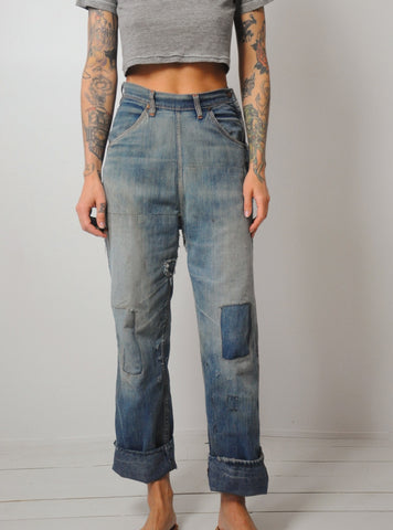 40's Side Zip Jeans 26x28