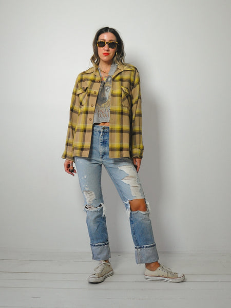 1950's Deacon Bros. Loop Collar Flannel