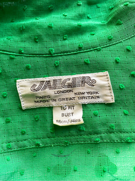 Jaeger Shamrock 2 Piece Skirt Set