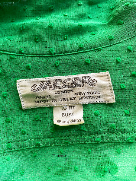 Jaeger Shamrock 2 Piece Skirt Set