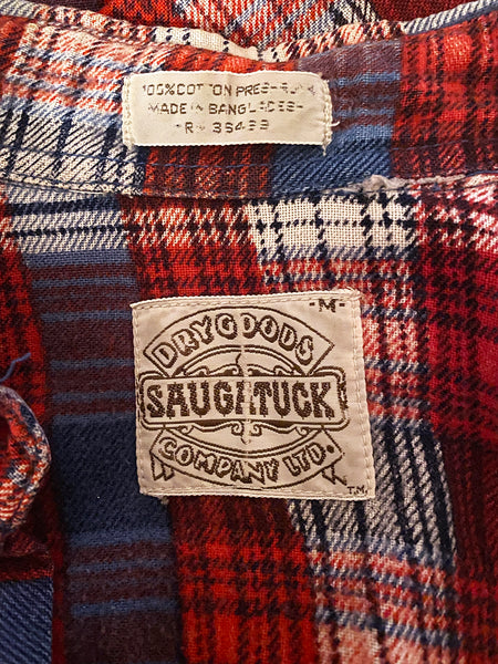1980's Faded Oversized Plaid Flannel