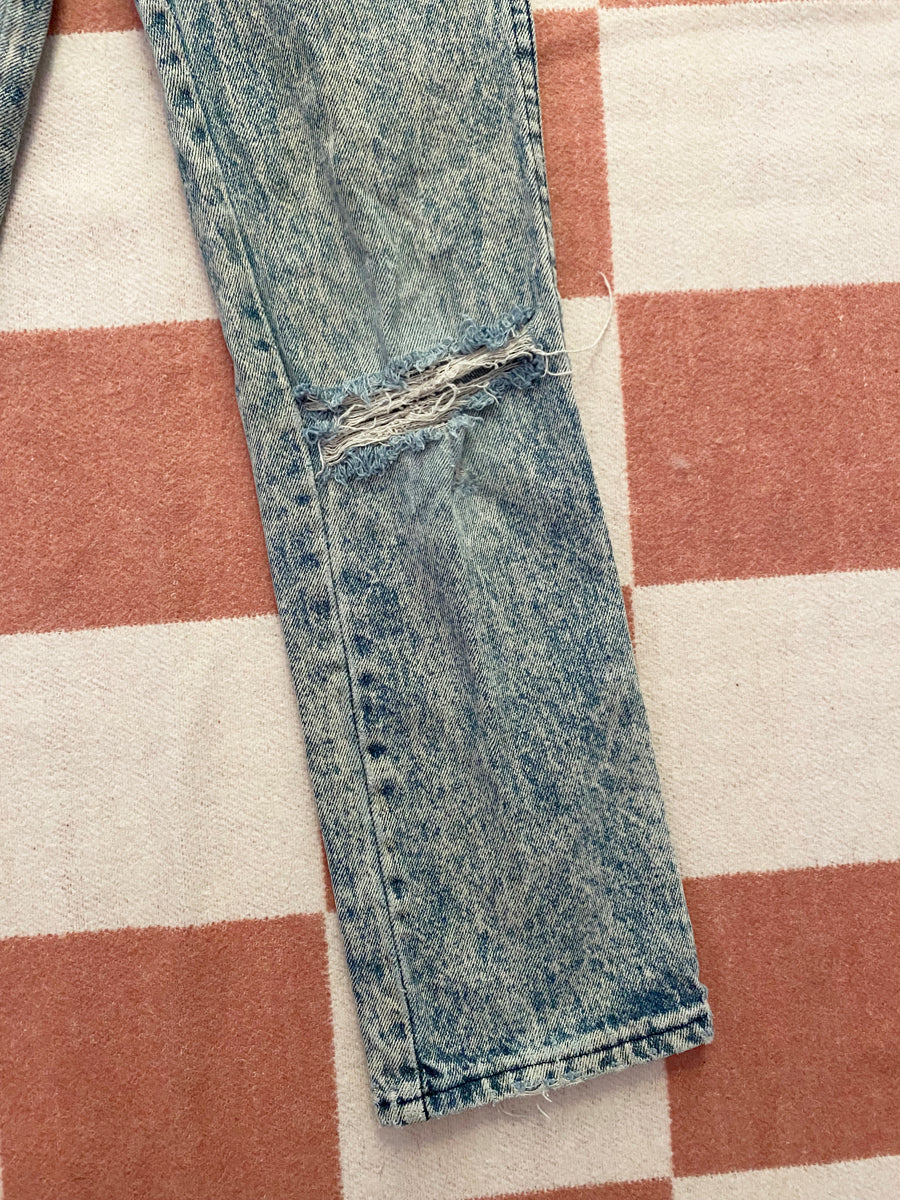 Acid Wash Petite Jeans 22x26