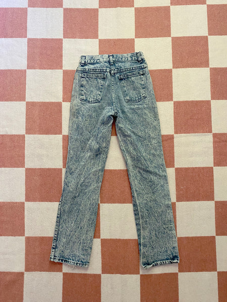 Acid Wash Petite Jeans 22x26