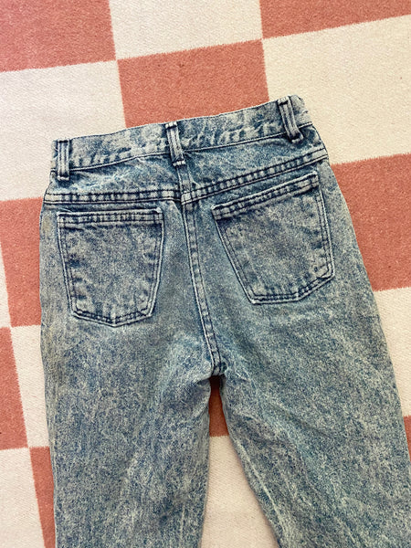 Acid Wash Petite Jeans 22x26