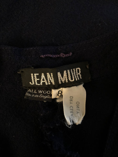 Jean Muir Wool Crepe Swing Coat