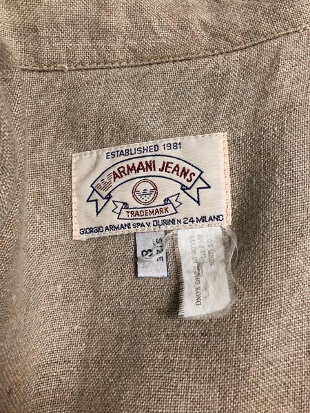 Armani Oatmeal Linen duster