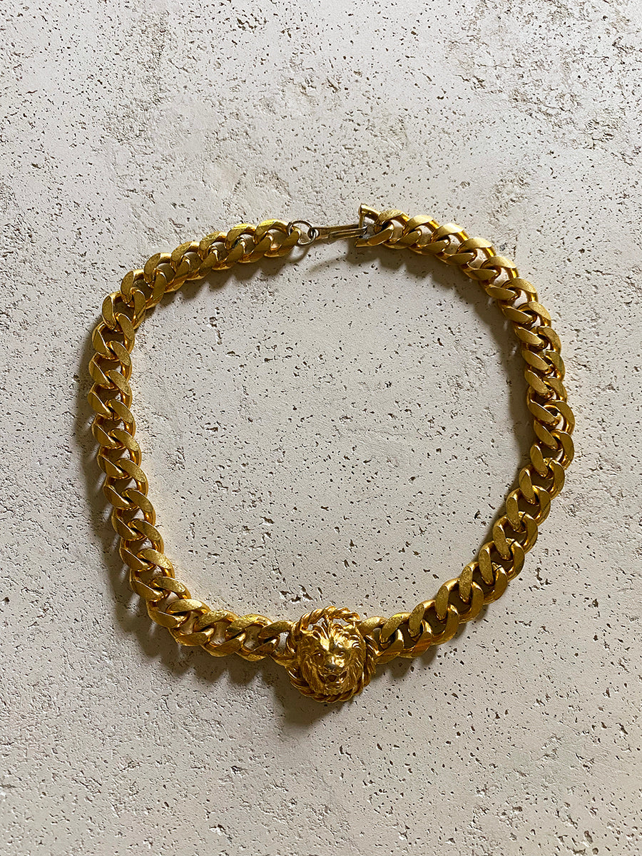 Lion Head Chunky Necklace
