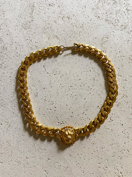 Lion Head Chunky Necklace