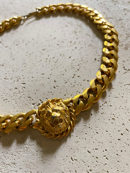 Lion Head Chunky Necklace