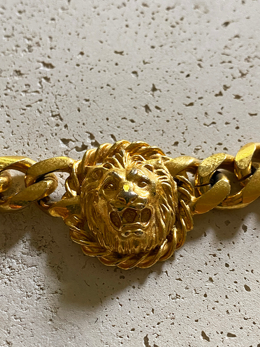 Lion Head Chunky Necklace