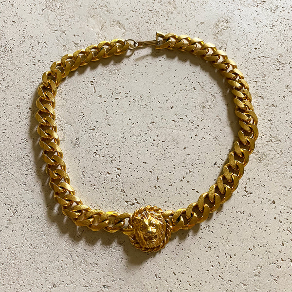 Lion Head Chunky Necklace
