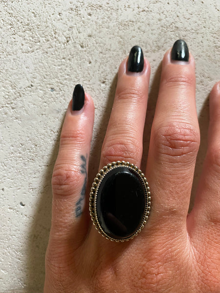 Whiting & Davis Onyx Ring