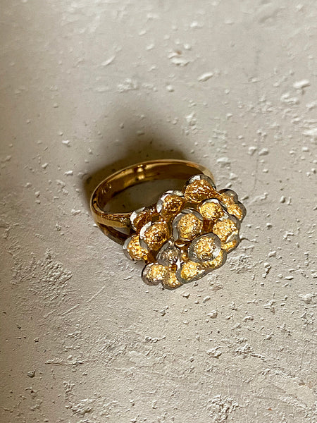 Gold Tone Flower Ring