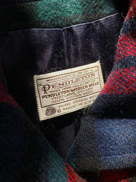 Pendleton Tartan Wool Peacoat