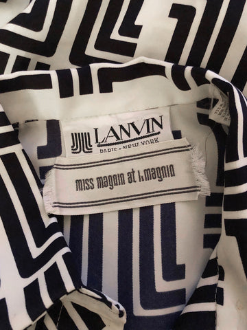 Lanvin Signature Print Shirt Dress