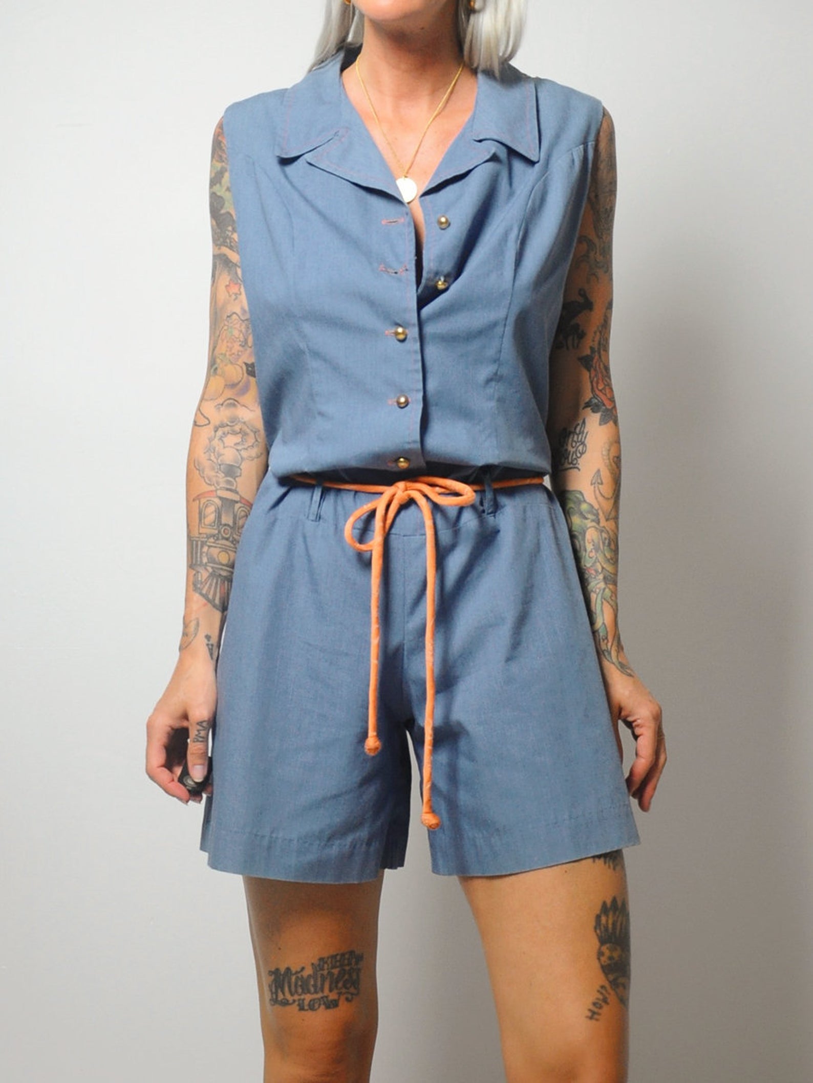 70's Drop Waist Romper