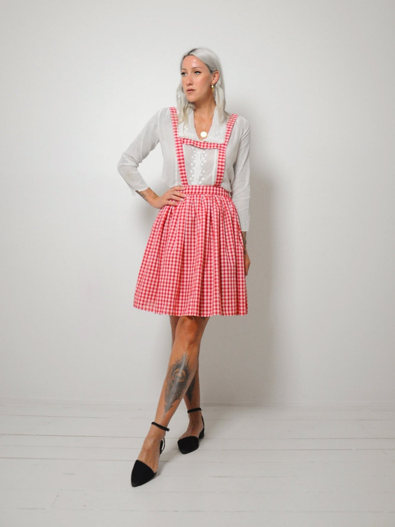 60's Gingham Leipzig Dress