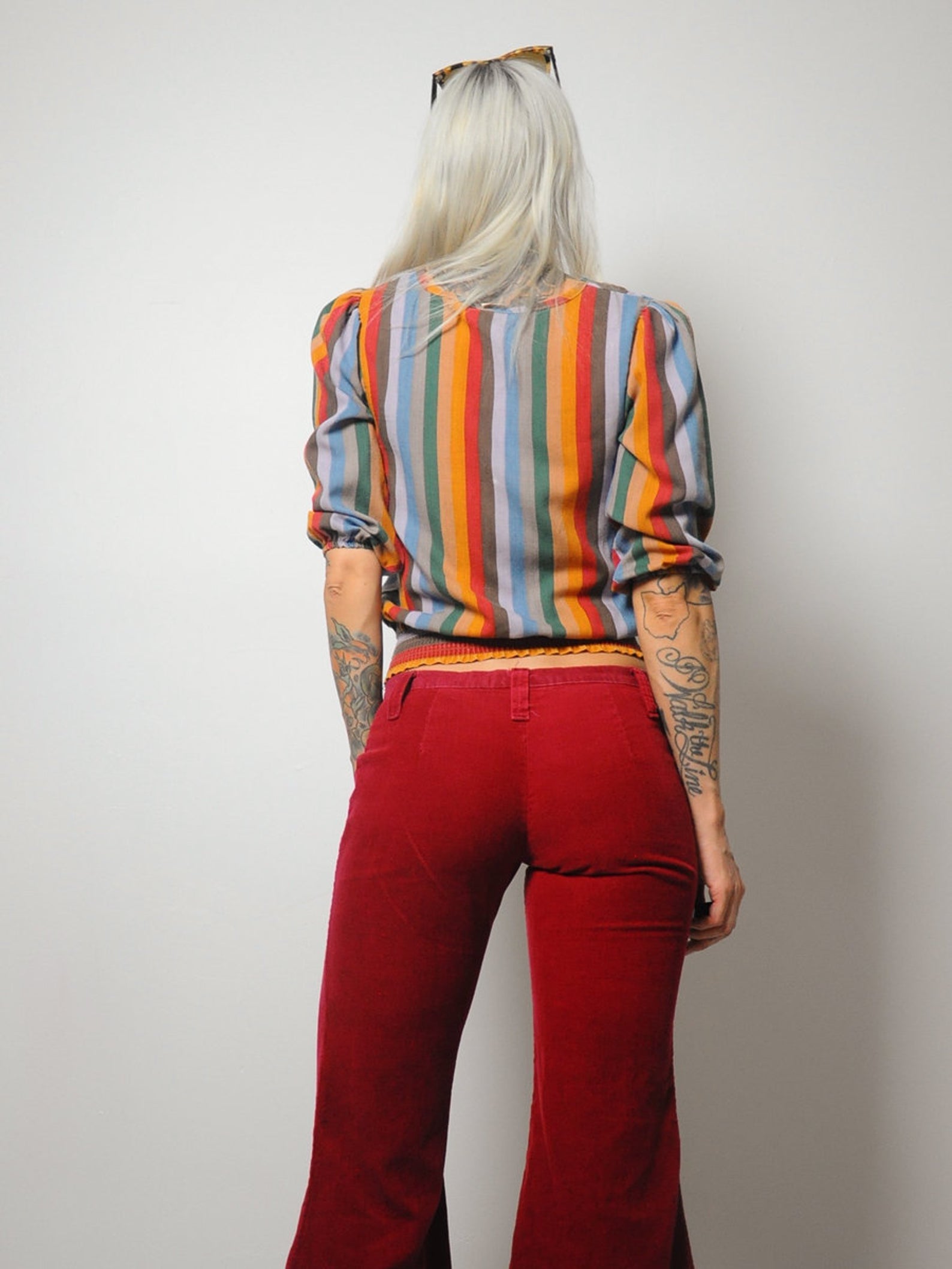 70's Merlot Corduroy Bellbottoms