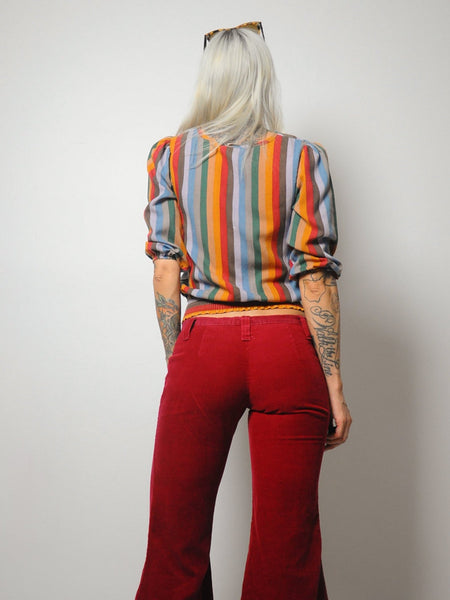 70's Merlot Corduroy Bellbottoms