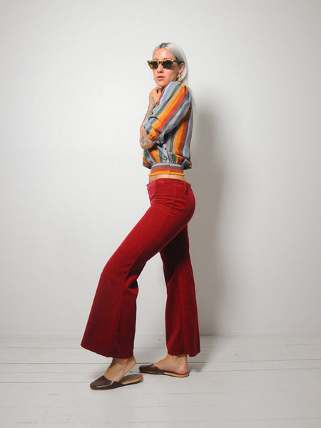 70's Merlot Corduroy Bellbottoms