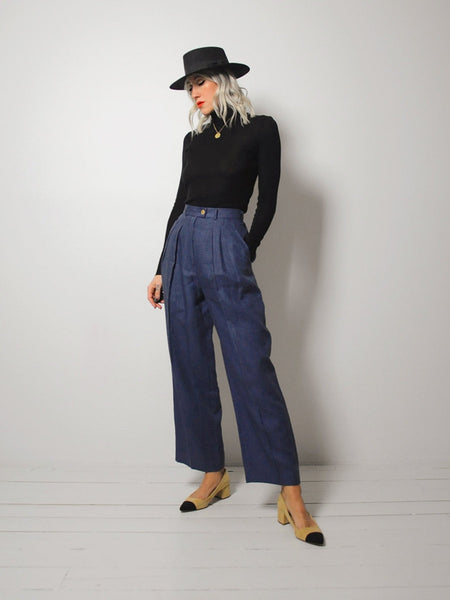 Chanel Linen Trousers 27x27