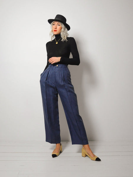 Chanel Linen Trousers 27x27