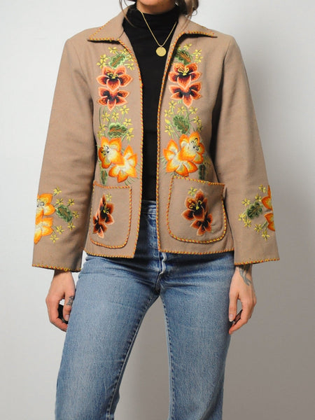 40's/50's Embroidered Souvenir Jacket