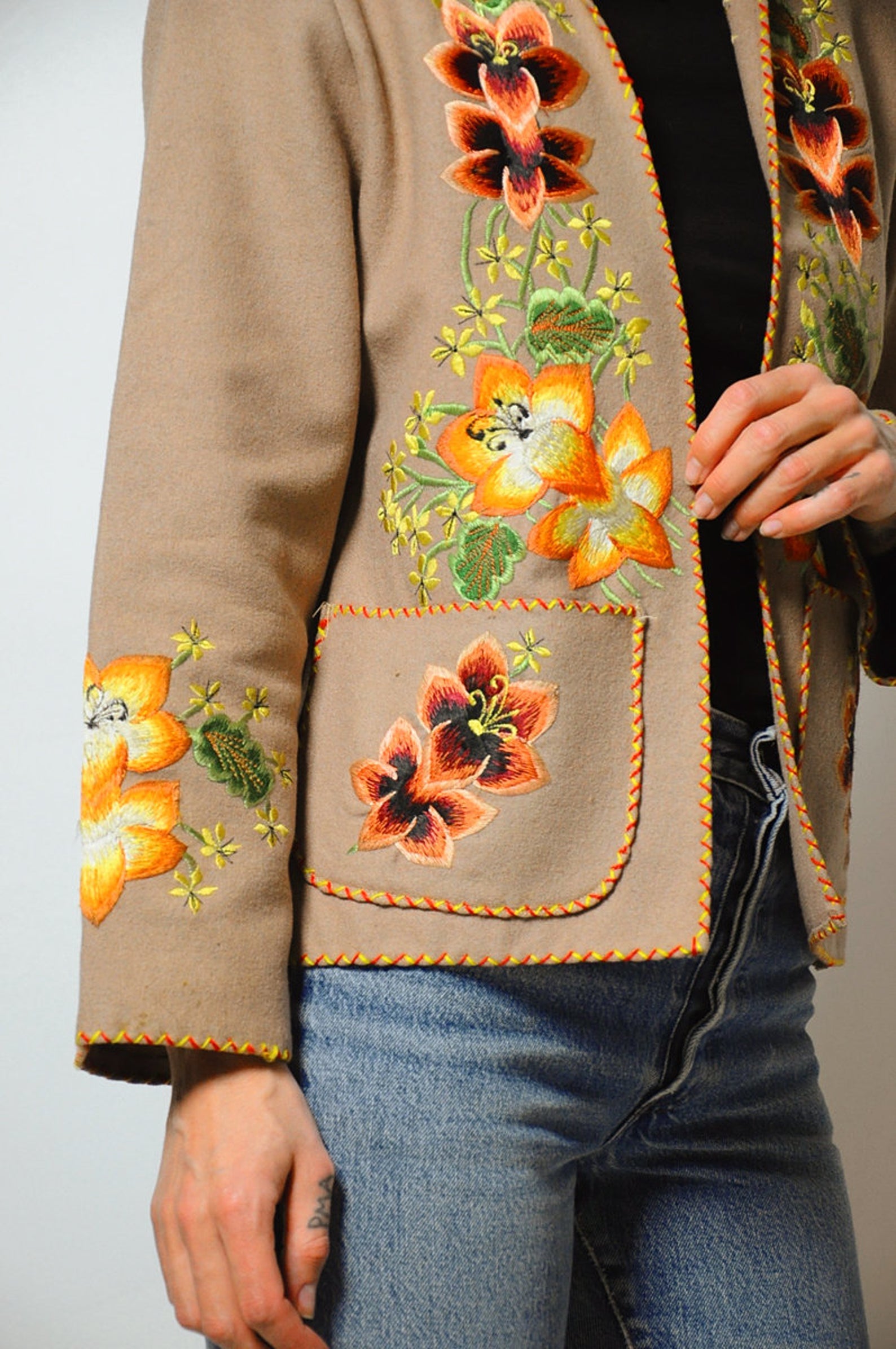 40's/50's Embroidered Souvenir Jacket