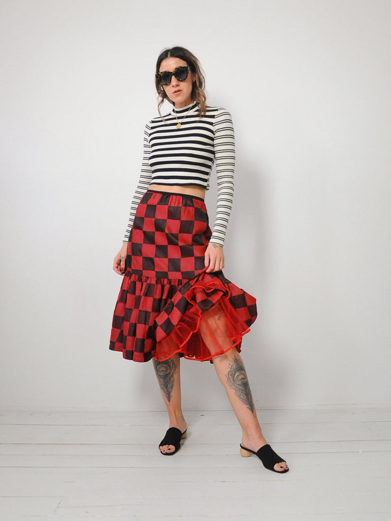 50's Checkered Tulle Skirt – NOIROHIO VINTAGE