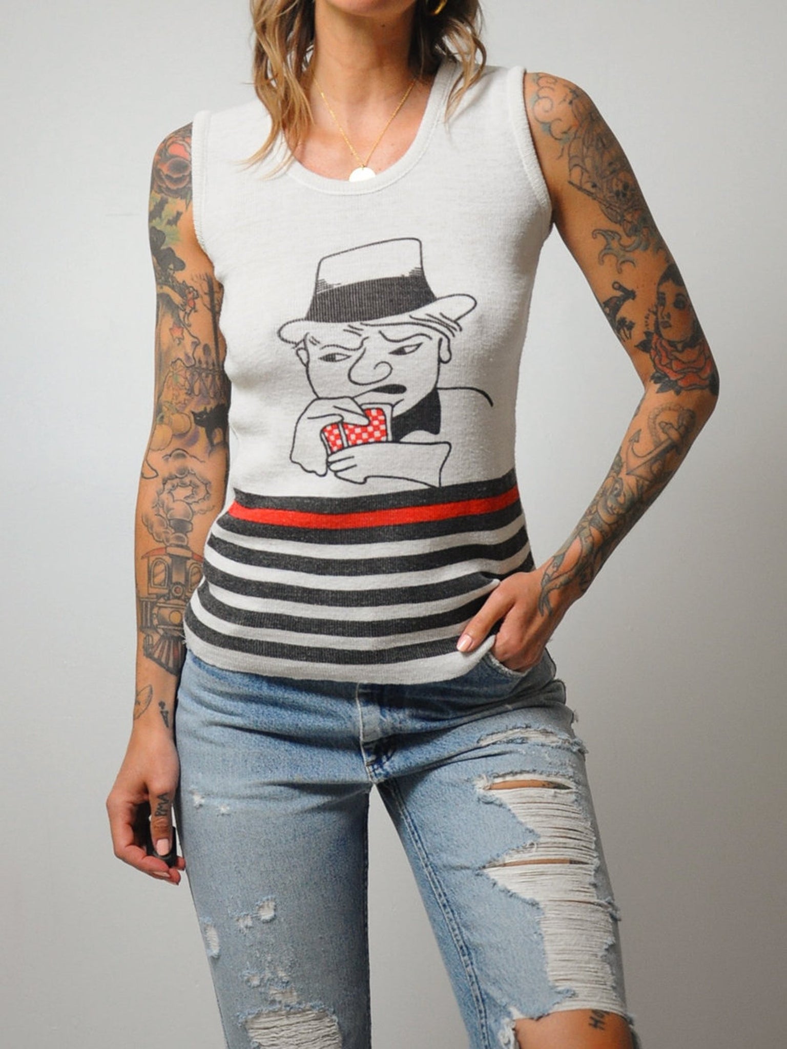 70's W.C. Fields Knit Tank