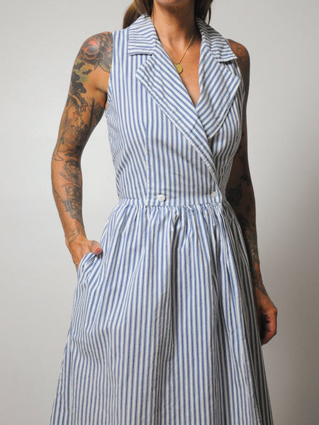 Sconset Striped Shirt Dress