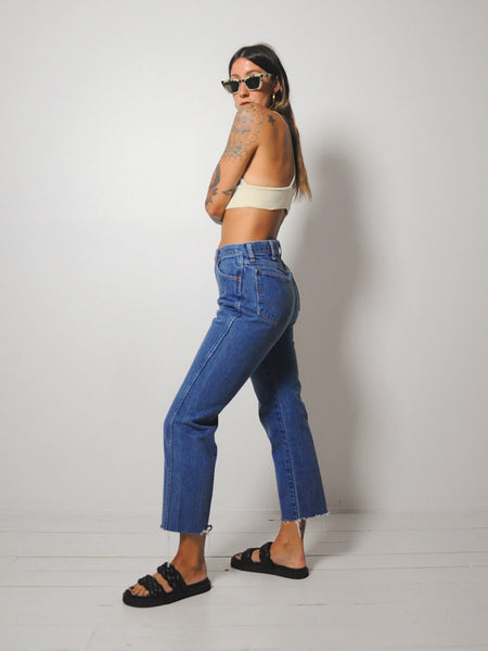 70's Animal Print Crop Top