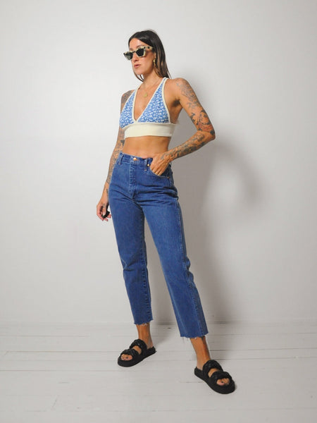 70's Animal Print Crop Top