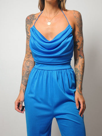 70's Tavi Open Back Jumpsuit