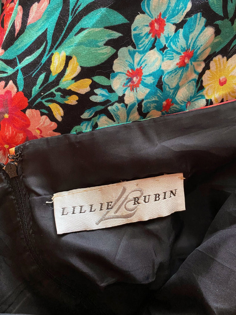 Lillie Rubin Floral Halter Dress NOIROHIO VINTAGE