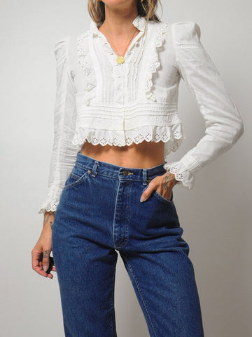 Helen Victorian Eyelet Blouse